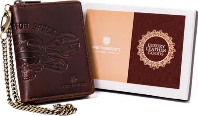 Image de Portefeuille zippé en cuir pour homme