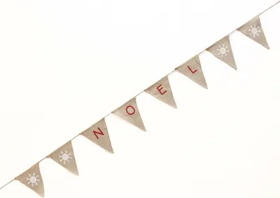 Produktbild von Vintage Weihnacht Noel Wimpelkette 1,5m