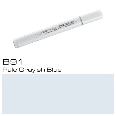 Zdjęcie produktu dla COPIC Sketch dwustronny pędzel i dłuto, B91 jasnoszaroniebieski