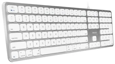 Immagine prodotto di MLUXKEYA Tastiera Mac con tastierino numerico, 2 porte USB, layout QWERTY USA, USB-A, alluminio