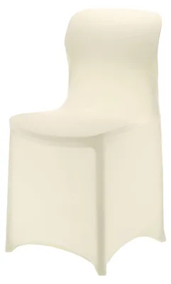 Stretch-Stuhlbezug 85-105 cm, Polyester/Elastan, beige