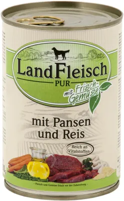 Produktbild von Landfleisch Pur Pansen & Reis Dose 400g