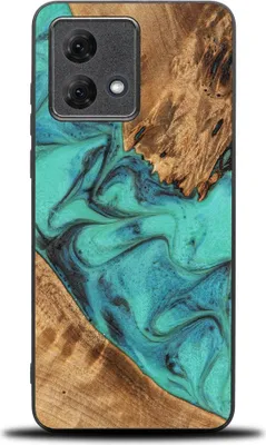 Obrázek produktu pro Dřevěné pouzdro Bewood Unique - Turquoise pro Motorola Moto G84 5G
