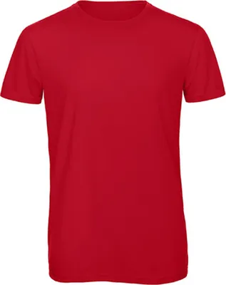 Produktbild von B&C TM055 | Herren Triblend T-Shirt /langlebig, flexibel und faltenfrei - Farbe: Red - Größe: S