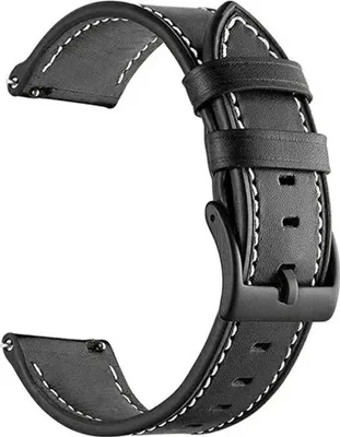 Image de Bracelet en cuir pour Huawei Watch GT 3 46 - noir