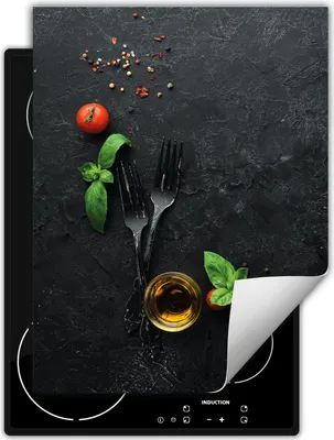Produktbild von DarHaus Herdabdeckplatte Einteilig Küche Abdeckplatte für Glaskeramikfeld Abdeckung Induktionskochfeld Aufrollbare Matte 40x52 cm, schiefer - Küche