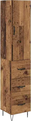 Zdjęcie produktu dla Highboard z szufladą Stare drewno 34,5 x 34 x 90 cm
