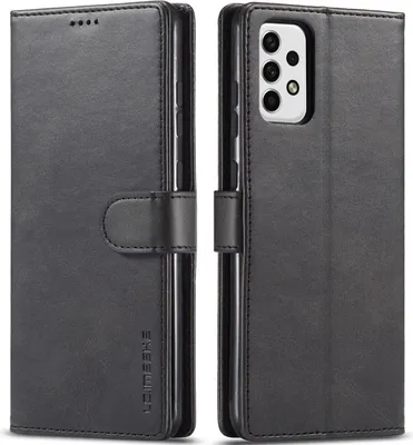 Produktbild von Samsung Galaxy A23 Hülle, Klapphüllen Brieftasche Leder Magnetverschluss Ständer Schutzhülle für Galaxy A23 Schwarz