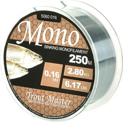 Produktbild von Trout Master Mono Schnur - 200m Forellenschnur, Durchmesser/Tragkraft:0.20mm / 4.2kg