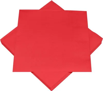 Produktbild von 20 Servietten in Rot 3-lagig 33x33cm