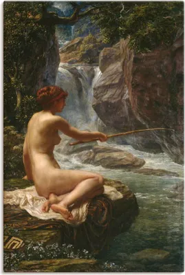 Produktbild von ARTland Leinwandbild Flußnymphe, 1914. Größe: 40x60 cm