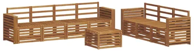 Produktbild von vidaXL Sofagarnituren 8 pcs Natur Massivholz Akazie