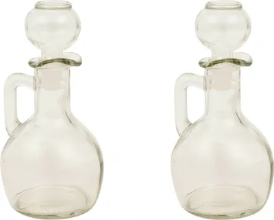 Produktbild von EXCELLENT HOUSEWARE Glasflasche Glasspender Karaffe für Öl Essig 160 ml