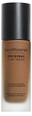 Productafbeelding van Vloeibare make-up basis, bareMinerals Original Pure Serum, tint: Deep Warm, 5, 30 ml
