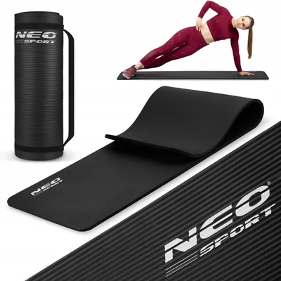Obrázek produktu pro Vysoce Kvalitní Fitness Podložka Na Jógu Neo-Sport Nbr 183X60X1,5 Cm