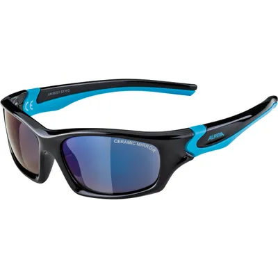 Produktbild von Alpina Sonnenbrille Flexxy Teen Rahmen sw/cyan, Glas bl, versp., Kat. 3
