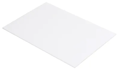 ABS Kunststoffplatte 25x20 cm, 1,5 mm, weiß, 1 Stück