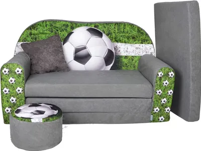 Produktbild von Kindersofa zum Aufklappen 2-Sitzer W319_03 Football FORTISLINE