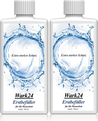 Produktbild von Wark24 Erstbefüller für Ihr Wasserbett 500ml - Extra starker Schutz (2er Pack)