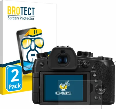 Produktbild von 2x Für Panasonic Lumix DMC-FZ1000 II Schutzfolie BROTECT Displayschutz Display Schutz Folie Klar Transparent