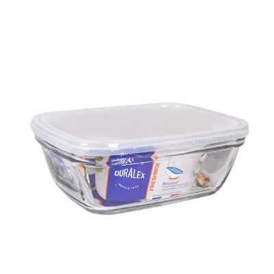 Zdjęcie produktu dla Prostokątny pojemnik na lunch z pokrywką duralex freshbox transparent 1.7 l