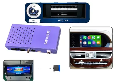 Immagine prodotto di Decodificatore CarPlay, supporta le app di streaming, connettività Bluetooth, modello LA10-TVBOX NTG3.5