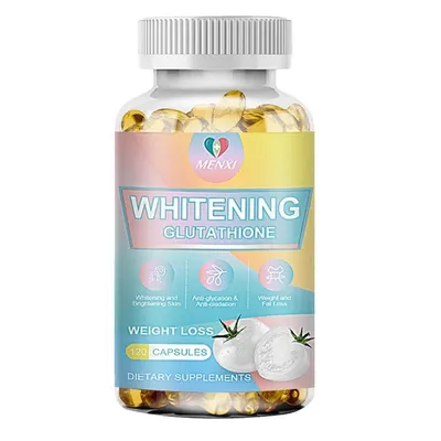 Produktbild von Whitening Glutathione 500mg (120 Kapseln) Nahrungsergänzungsmittel, Haar, Haut, Nägel, Anti-Aging, Falten, Gesichtspflege, Reinigung
