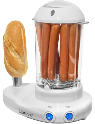 Produktbild von Clatronic® 2in1 Hot Dog Maker & Eierkocher | Hotdog Maker Set für 1-14 Würstchen