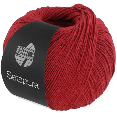 Produktbild von Lana Grossa SETAPURA 50 g angenehm weiches, mattes Seidengarn 200 m, Farbe:009 - Rot