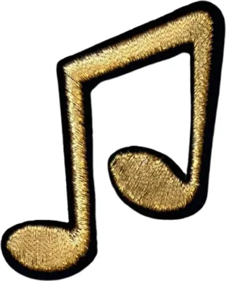 Produktbild von Musiknoten-Saiten-Emblem-Patch
