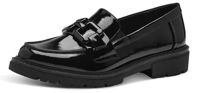 Produktbild von Jana Damen Loafer ohne Absatz Elegant Vegan, Schwarz, 42