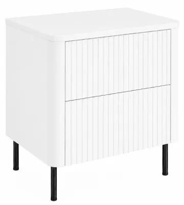Obrázok produktu pre Skrinka do kúpeľne, šírka 60 cm, biela, biela doska, čierne nožičky, rozmer 60,8 x 44,2 x 65 cm, productTiles.product.images.aiGenerated