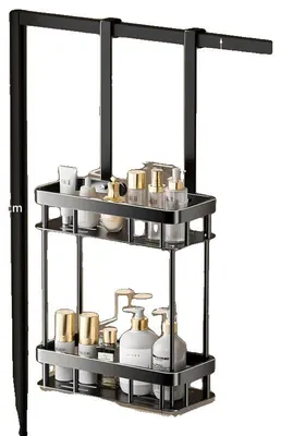 Obrázek produktu pro Organizér do koupelny, montáž na zeď, úsporný design, 2 úrovně