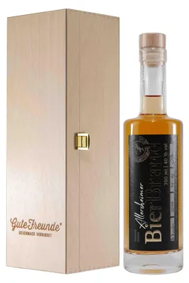 Produktbild von Allersheimer Bierbrand mit Geschenk-Holzkiste
