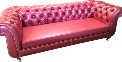Obrázek produktu pro Čtyřmístná pohovka Chesterfield, kožená pohovka do obývacího pokoje