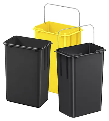 Produktbild von HAILO Inneneimer Set 3x 9 L gelb/schwarz 27 L