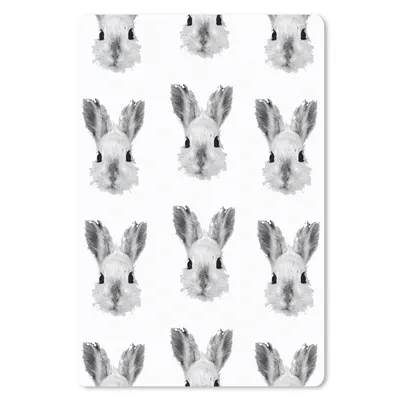 Produktbild von MuchoWow® Mauspad Mousepad Vintage - Kaninchen - Schnittmuster 40x60 cm - Mousepads - Maus Mat - Pad - Mausunterlage - Schreibtisch Accesoire