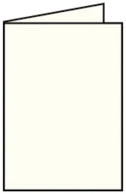 Produktbild von Rössler Papier 220719512 Coloretti Doppelkarte - B6 hoch, 5 Stück, creme