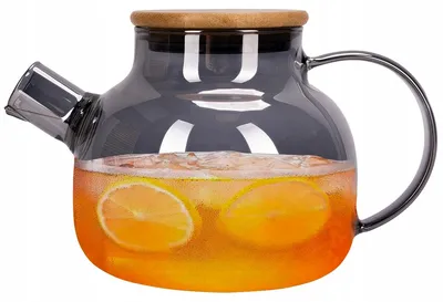 Produktbild von Elegante Teekanne mit Sieb für Tee und Kräuter 1000 ml Kamille Glas mit Deckel