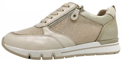 Image de Caprice : Chaussures pour femmes, modèle à lacets, couleur beige, style décontracté