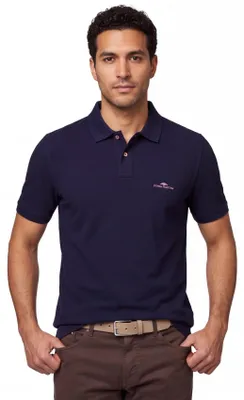 Produktbild von Fynch-Hatton Polohemd Marineblau Kurzarm