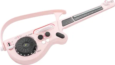 Immagine prodotto di Chitarra giocattolo per bambini, Bluetooth, multifunzionale, pieghevole, strumento musicale senza fili, rosa
