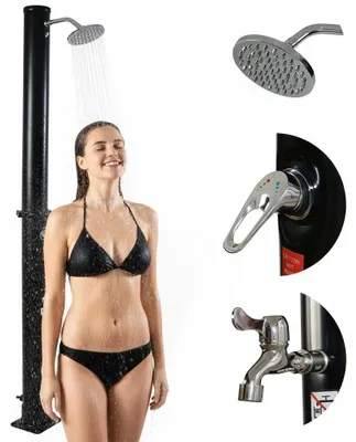 Image de Douche de jardin, 35 litres, noire