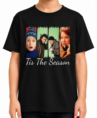 Obrázok produktu pre Kevin, sám doma, Home Alone, Wet Bandits, Vianoce, kultový film, detské tričko, čierna farba, veľkosť 104