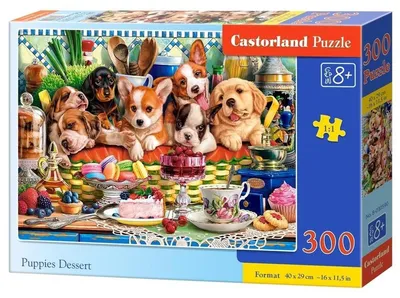 Obrázok produktu pre Puzzle 300 elementów - Urocze szczeniaczki i deser
