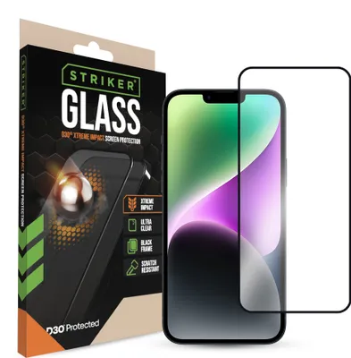 Zdjęcie produktu dla Striker D3O Tempered Glass Edge To Edge Screen Protector Apple iPhone 13 Pro Max/14 Plus