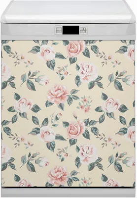 Produktbild von Magnet für Spülmaschine Abwaschbar 60x70 cm Magnet für Spülmaschine Magnetmatte Dekor - Vintage -Rosen