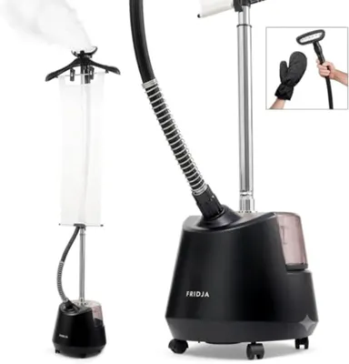 Produktbild von Fridja f1200 Clothes Steamer Pro, 2200W Dampfglätter stehend für Anzüge, Kleider