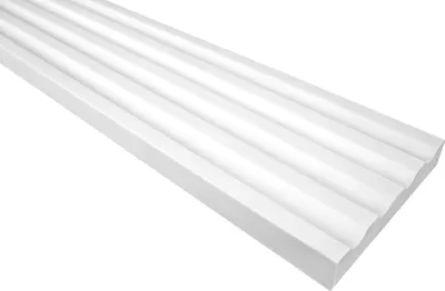 Produktbild von Pilasterschaft | vorgrundierte Oberfläche | Wanddekor | Barock | Stuck | schöner Wohnen | weiß | Polyurethan| 110 x 2000 mm | PL250