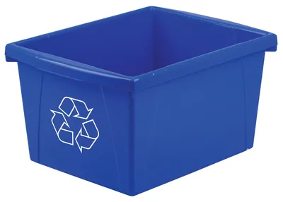 Immagine prodotto di Contenitore per la raccolta differenziata Storex 61505F06C, capacità 15 litri, colore blu